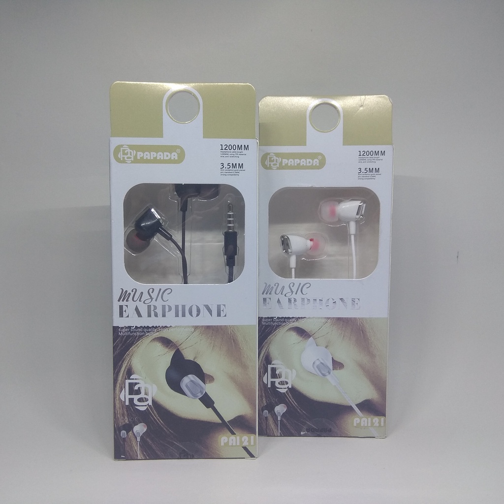 HANDSFREE HEADSET EARPHONE PAPADA PA121 PA-121 ORIGINAL
