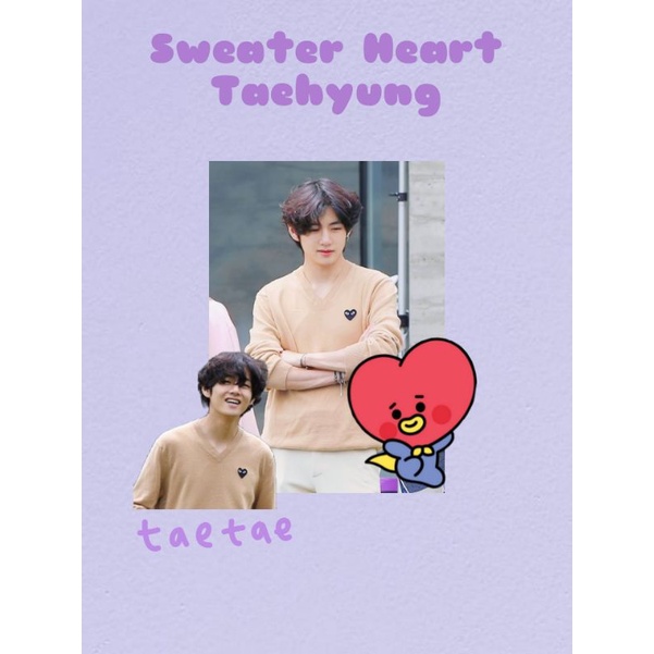Sweater Heart Taehyung