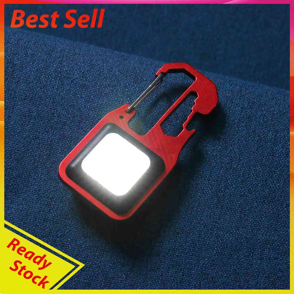 Lampu Senter Portable 4 Mode Pembuka Botol Rechargeable Untuk Camping Hiking Outdoor