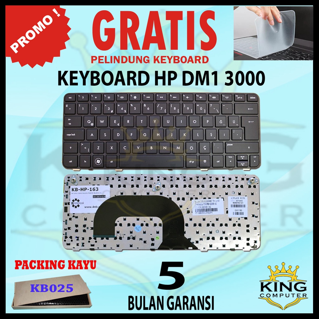 Keyboard Laptop HP Pavilion dm1-3000 dm1-3100 dm1-3200 DM1-4000 BLACK