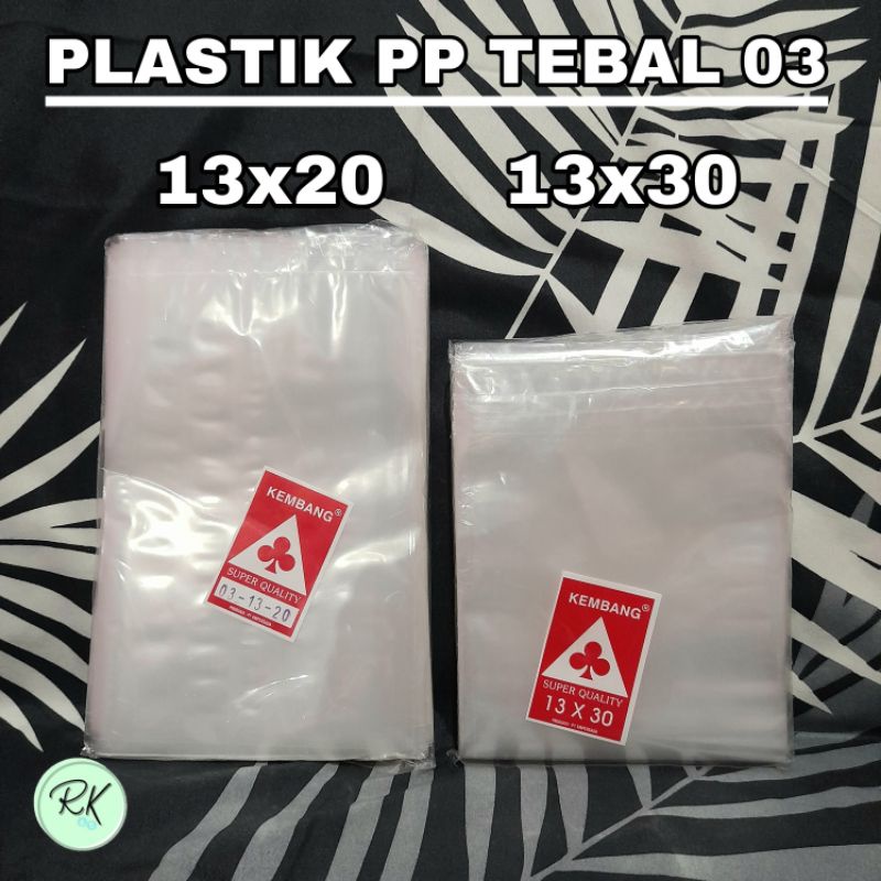 PLASTIK PP LAUNDRY 13x20 13x30 TEBAL 03 BENING