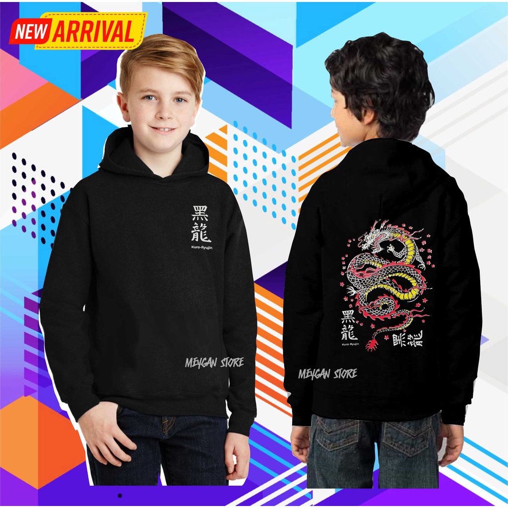 Jaket Anak Cowok Suiter Cowok Motif Naga Keren TERBARU Bahan TEBAL Umur 6 12 Tahun