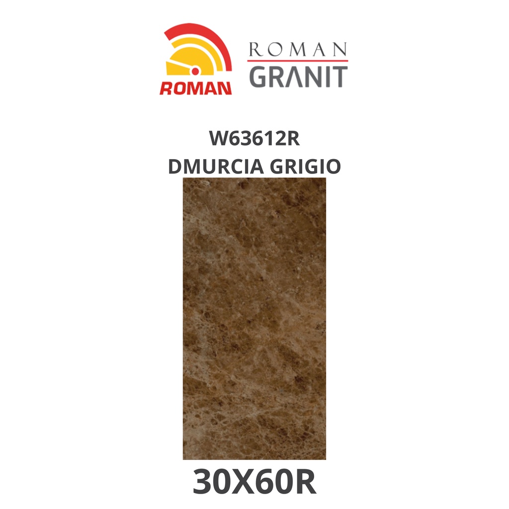ROMAN KERAMIK DMURCIA GRIGIO 30X60R W63612R (ROMAN HOUSE OF ROMAN)