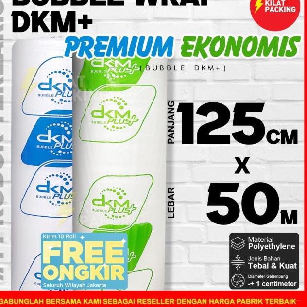 

PLASTIK BUBBLE WRAP VARIAN BENING | BUBBLE WRAP DKM+ 125CM X 50M /ROLL - BENING EKONOMIS