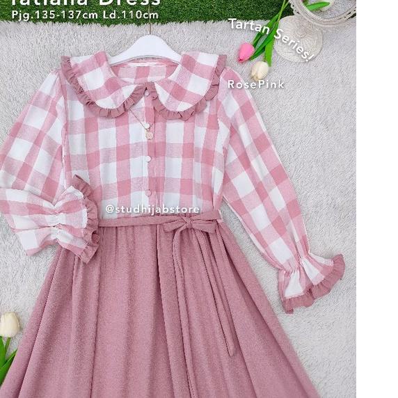 TREND Baju Gamis Muslim Dewasa / Tatiana Dress / Baju Wanita Korea / Dress Muslim Dewasa / Gamis Bus