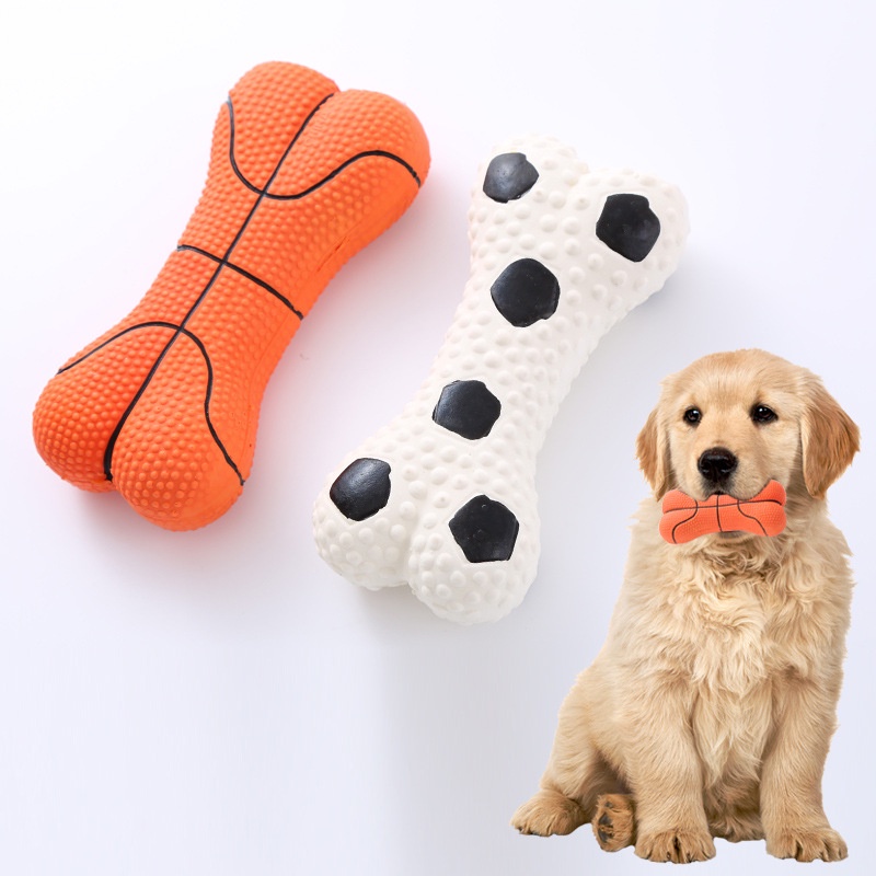 Mainan Gigit Hewan Anjing &amp; Kucing Pet Toy Latex Bones Import