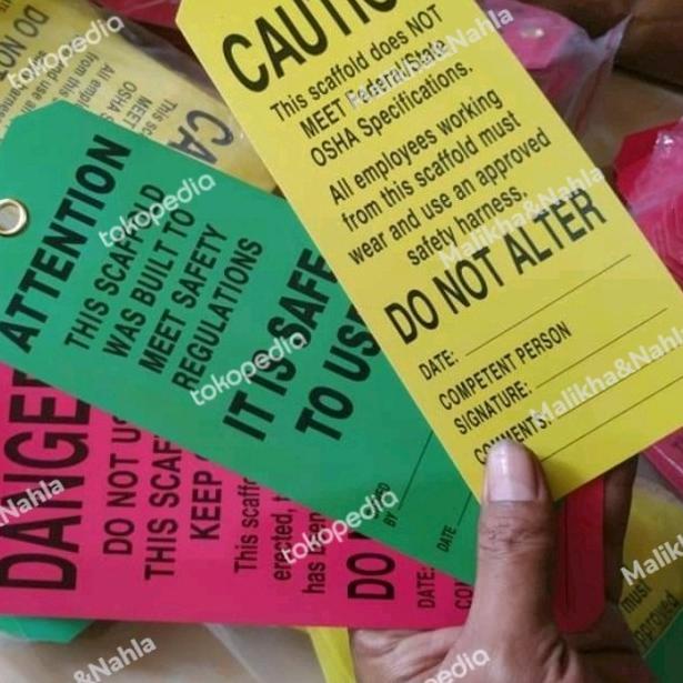 

Why are Scaffolding Safety Tags Important - Kuning