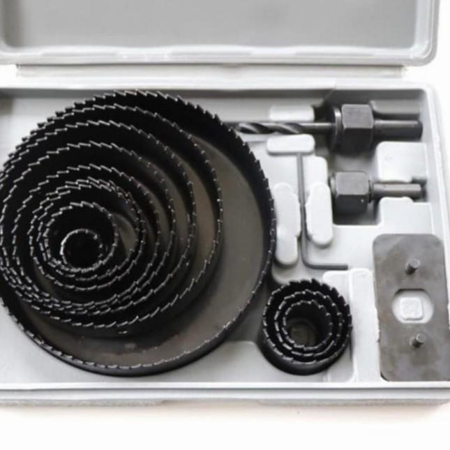 Mata Bor Hole Saw Set 16 Pcs Mata Bor Pelubang Kayu Pvc Hole saw Kit.