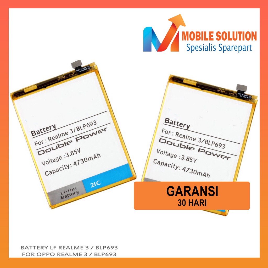 Grosir Baterai Realme 3 / Baterai Oppo BLP693 - Parts Kompatible Dengan Produk Oppo Garansi 1 Bulan + Packing