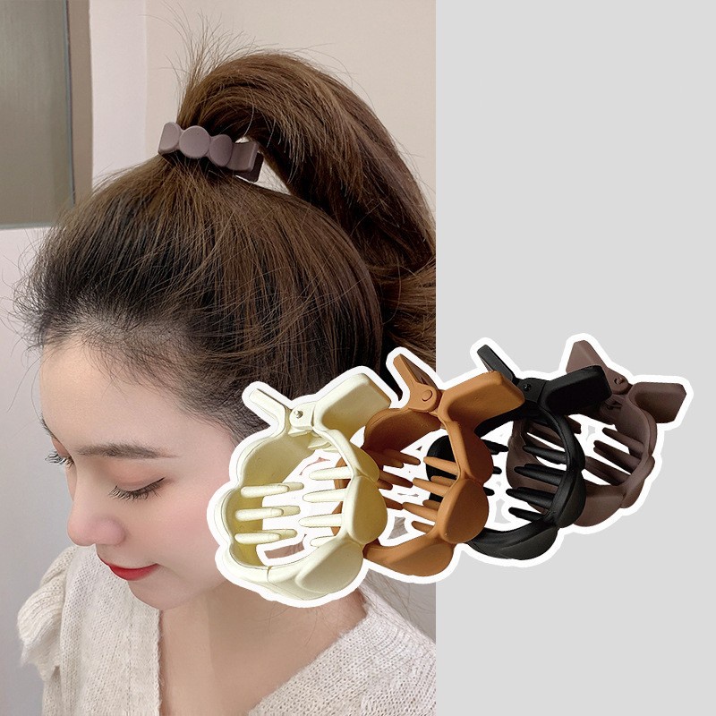 Jepit Rambut Ponytail Bentuk Bulat Kecil Gaya Vintage Korea Untuk Wanita