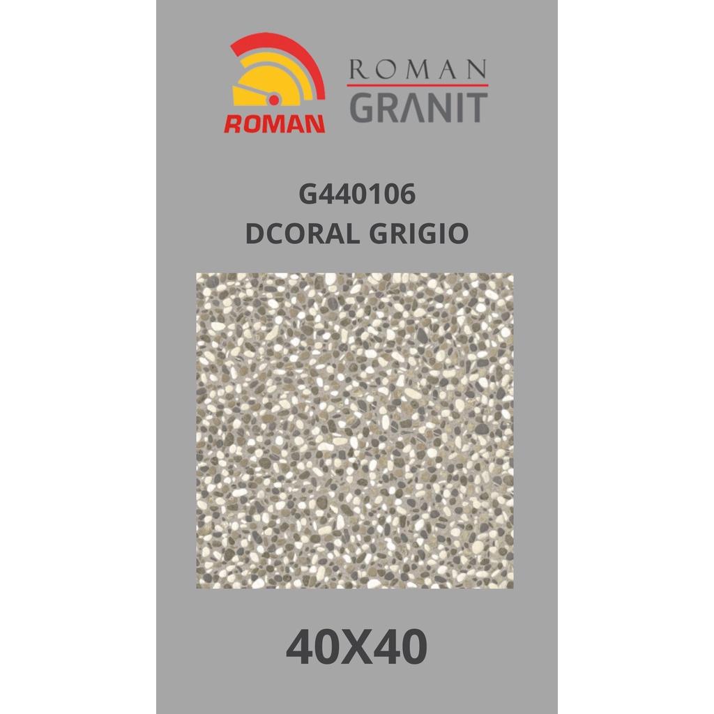 ROMAN KERAMIK DCORAL GRIGIO 40X40 G440106 ROMAN HOUSE OF ROMAN