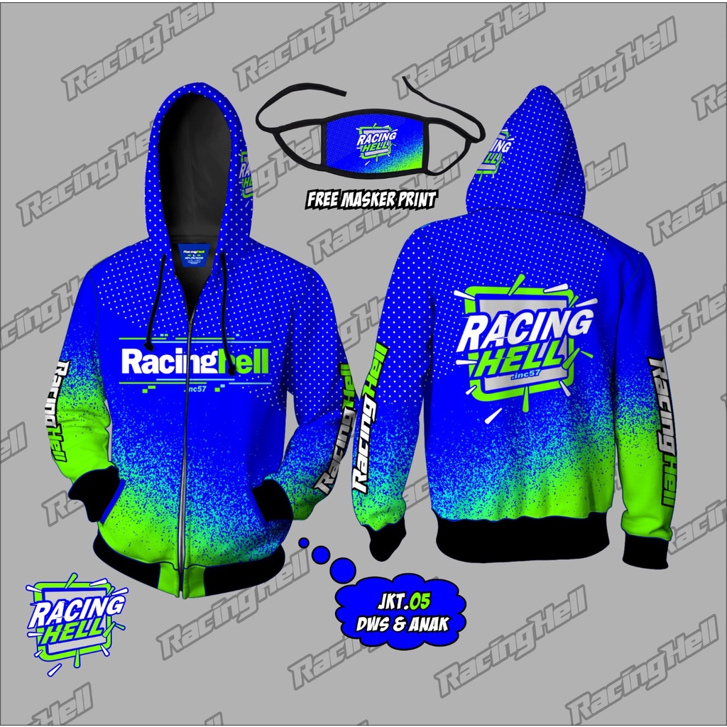 Jacket Motor Anak Racinghell Premium