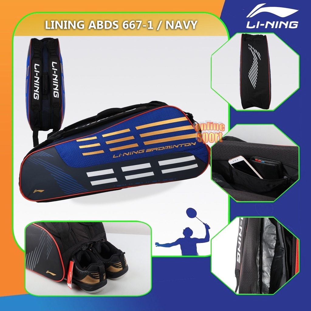 LI NING ABDS 667 Tas Badminton Bags Thermo Guard - Original