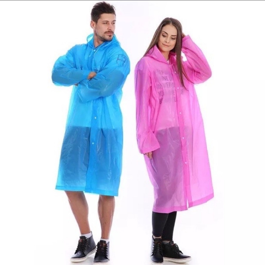 Jas Hujan Raincoat Bahan EVA untuk orang Dewasa - Jas Ujan Model Korea