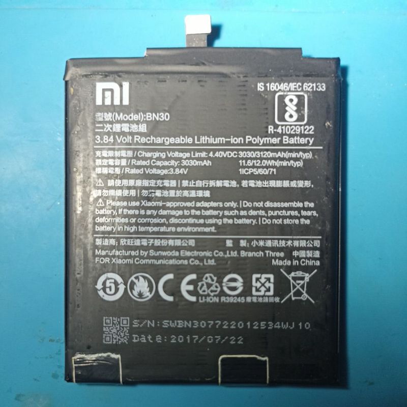 Baterai Copotan Xiaomi Redmi 4A BN30 Normal & Bergaransi