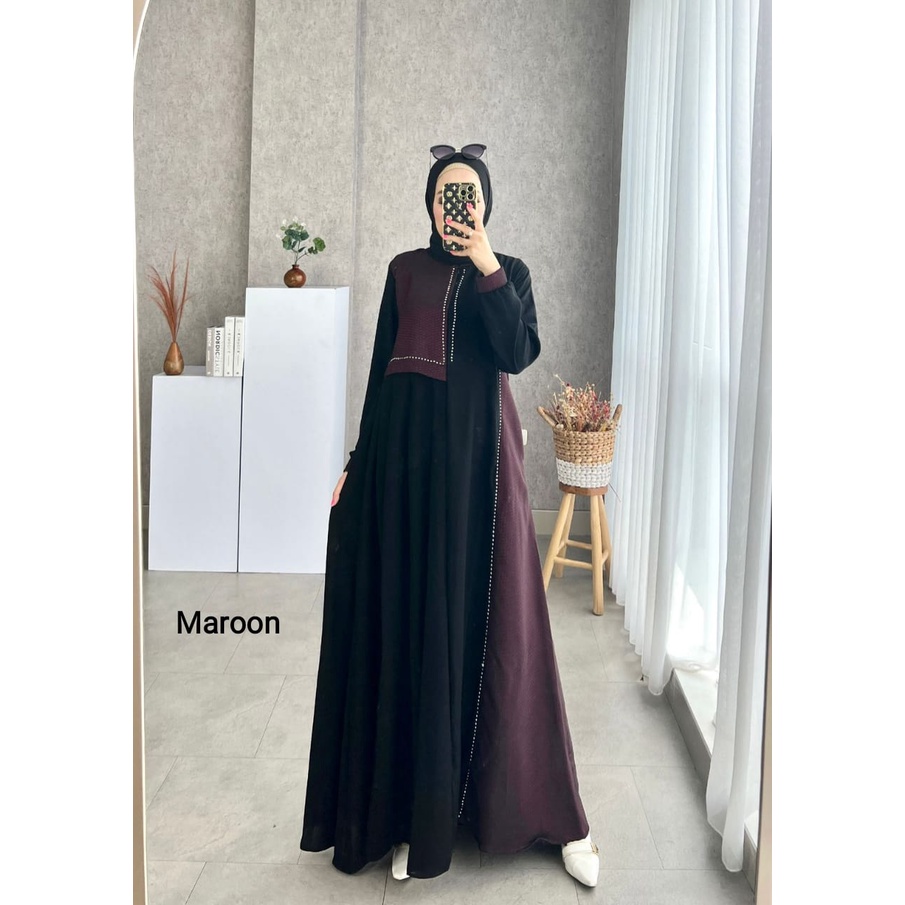 Gamis Hifza Dress Original Maxy Terbaru / Gamis Dewasa / Maxy