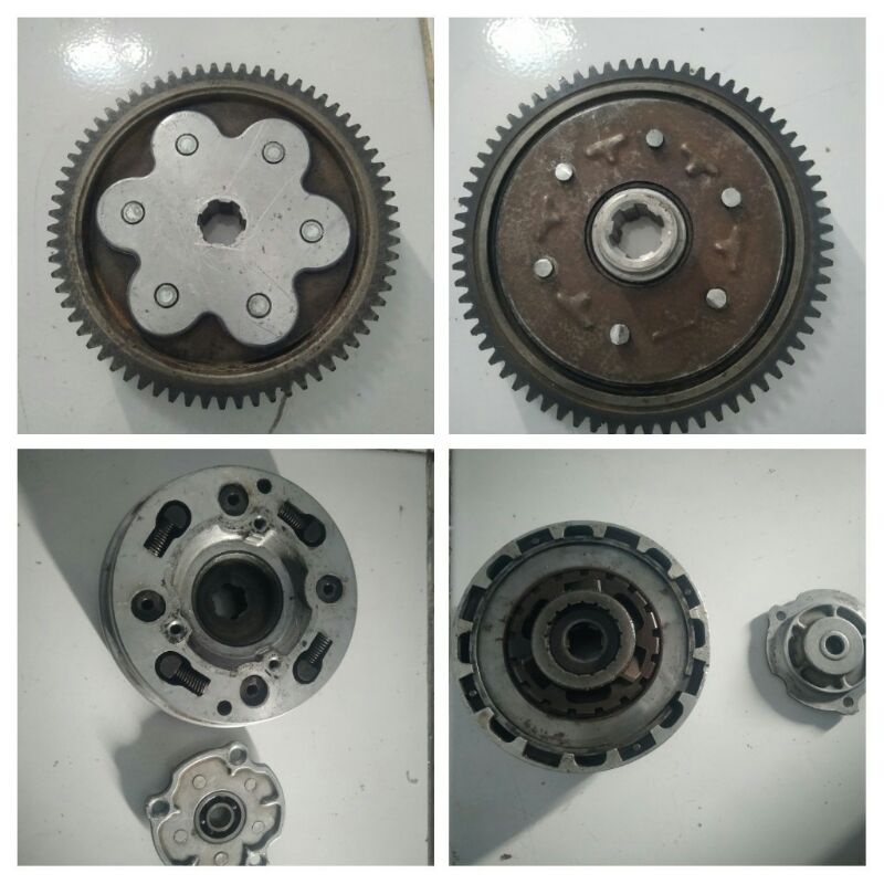 rumahan kopling clutch mesin c50 c70 c700 c800 supercub supercup original copotan, baca deskripsi ru