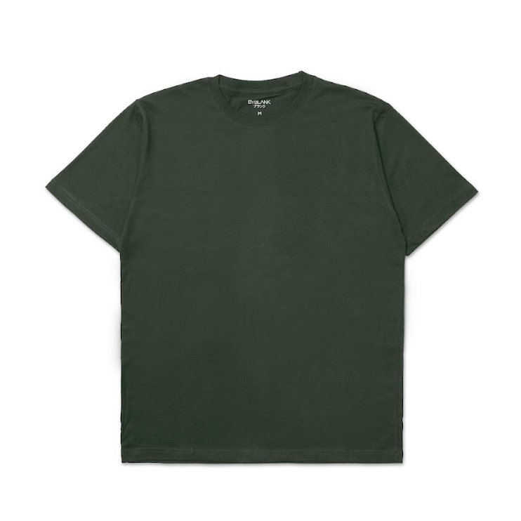 KOBE T-SHIRT - Kaos Polos Lengan Pendek in DARK GREEN (Hijau Tua Army)