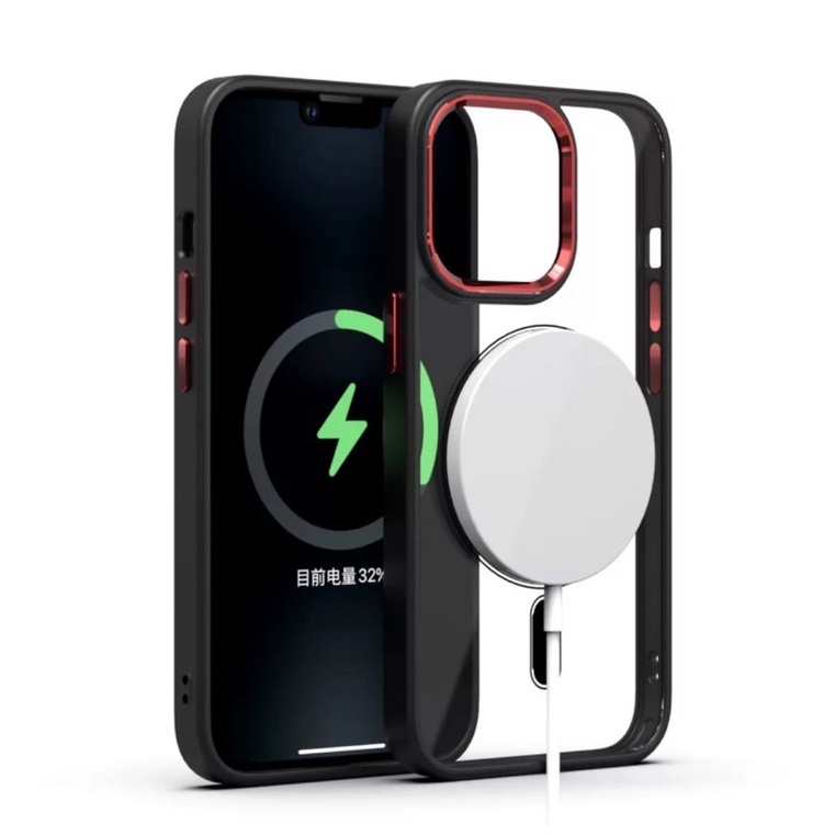 Case magnetic premium iphone 11 12 13 14 15 16 plus pro max soft hard case magsafe clear mewah keren terbaru