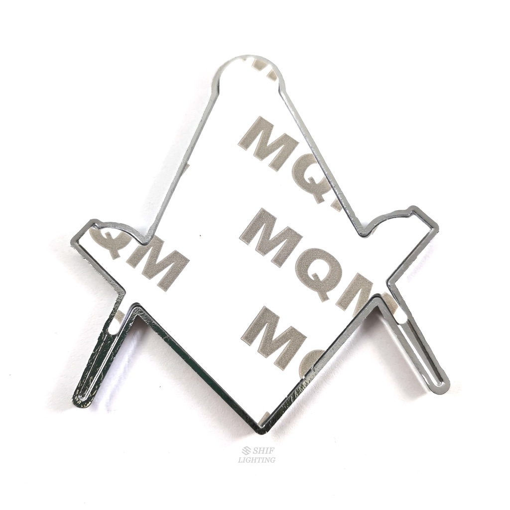 1pc Stiker Emblem logo TFOE Freemason Bahan Metal