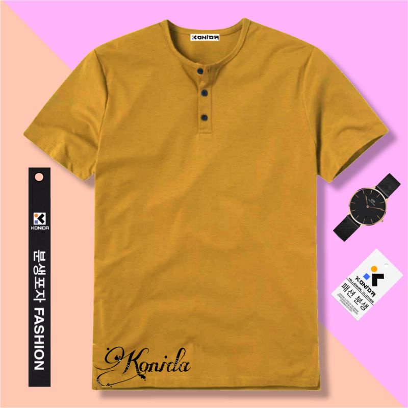 Kaos Polos Kancing / Kaos Polos Henley / Kaos Polos Hanley / Kaos Polos Kaos Polos Kancing / Kaos Polos Henley / Kaos Polos Kancing Depan / Kaos Polos Pria Keren