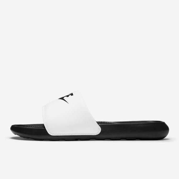 Sandal pria NIKE Victori one silde BlackWhite 100% Original CN9675-005