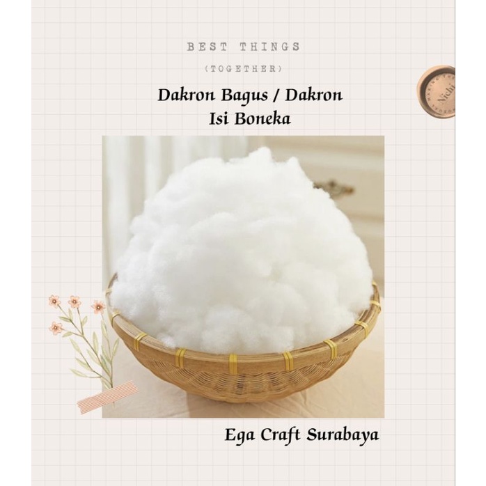 Dakron 50g - Dakron Boneka - Dakron Isi Flanel - Dakron Bagus
