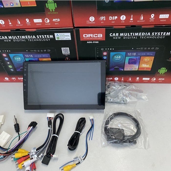 Headunit Android ORCA ADR-9988 Android auto/apple carplay RAM 2/32GB