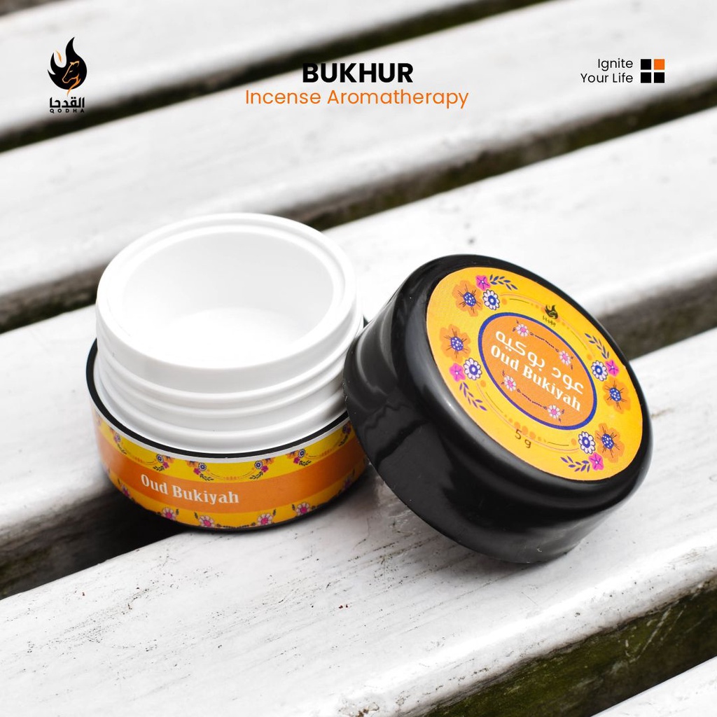 Bukhur Buhur Dupa Serbuk Bubuk QODHA Aroma OUD BUKIYAH 5 Gram 5gr