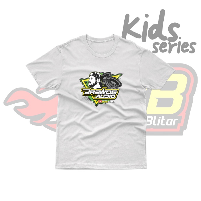 kaos anak distro BREWOG AUDIO 1-12 tahun bahan cotton combat 30s Unofficial