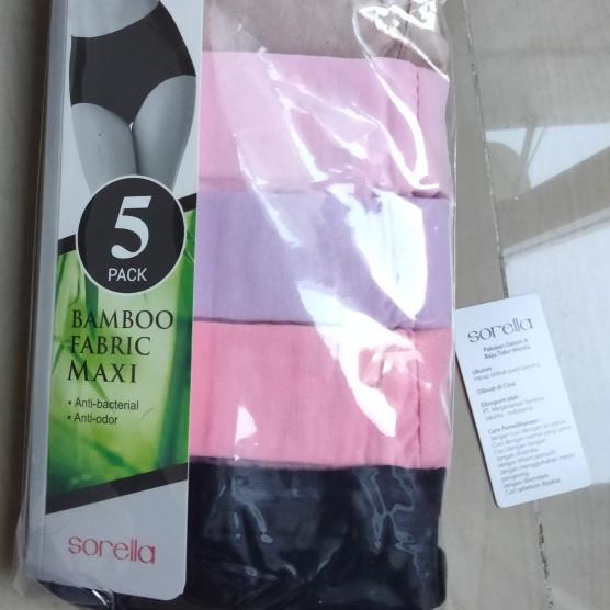 celana dalam sorella Bamboo fabric maxi satuan - EL