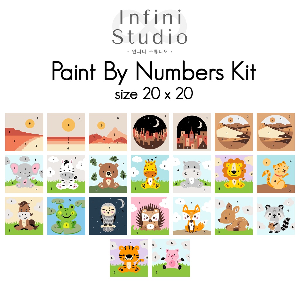

Paint By Number Kit l DIY Paint by Number l Painting Kit | Canvas Lukisan