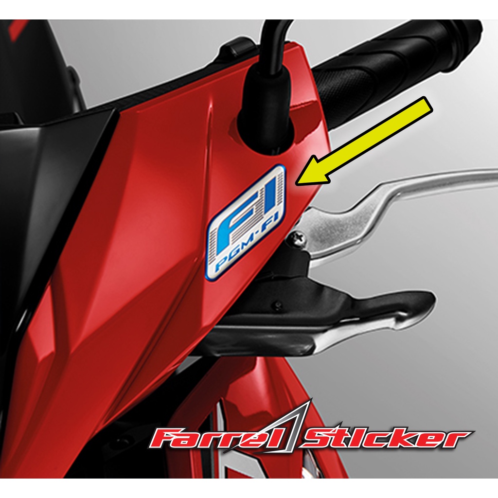 stiker sticker pgm FI timbul honda beat vario