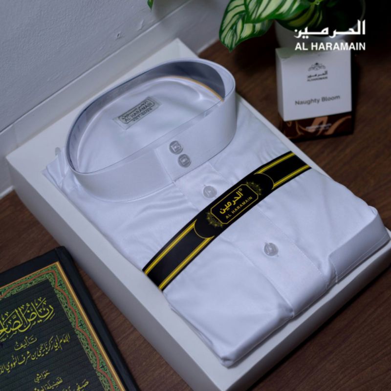 JUBAH AL HARAMAIN PUTIH GAMIS JUBAH PRIA HAROMAIN
