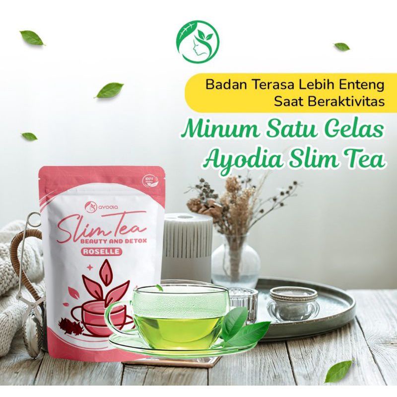 Ayodia Slim Tea Beauty and Detox Roselle Teh Detox Teh Pelangsing Alami (28 gr) | TEH DIET PELANGSIN