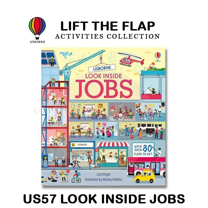Jual Buku Look Inside Jobs Usborne Lift The Flap Question Answer Kid