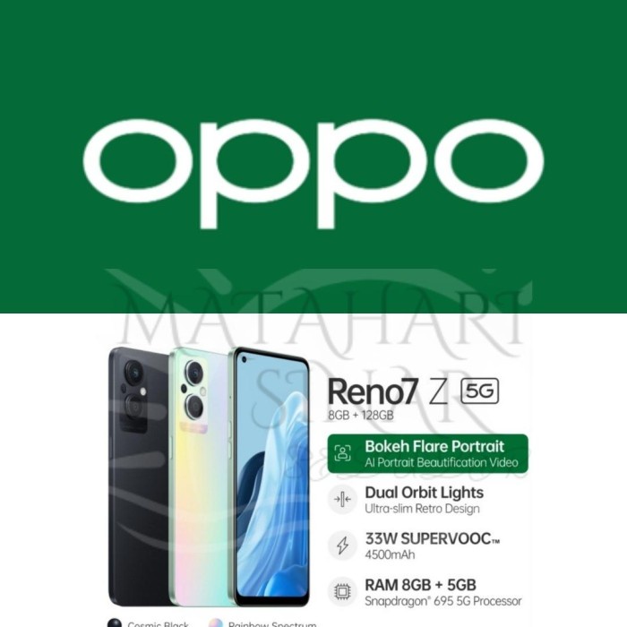 T0P OPPO RENO 7Z 5G RAM 8GB ROM 128GB HANDPHONE NEW BARU GARANSI ORIGINAL NICE