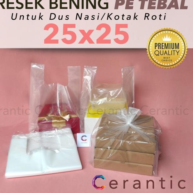 

Kresek Bening Transparan 25x25 PE TEBAL untuk Box Dus 25x25 cm