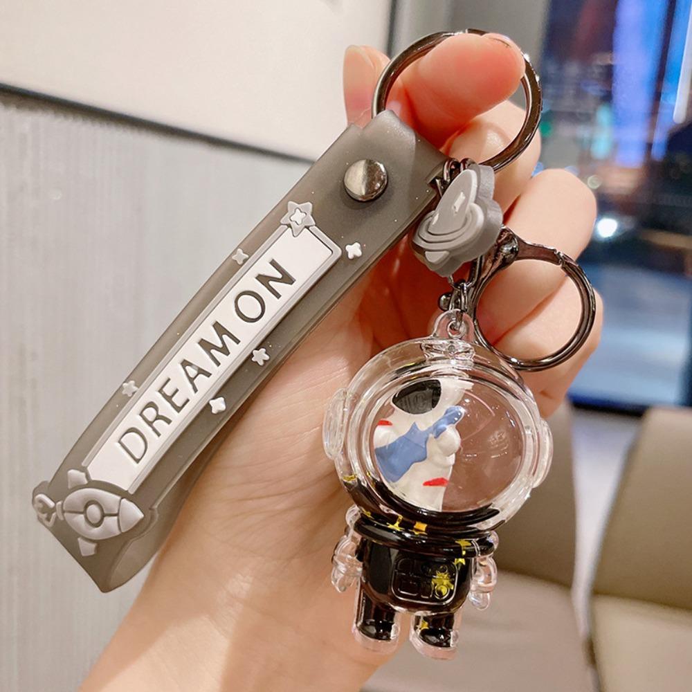 [Elegan] Spaceman Gantungan Kunci Pasir Hisap Kecil Perempuan Hadiah Ulang Tahun Pasangan Tas Sekolah Keyring Boy Anak Kids Car Key Chain