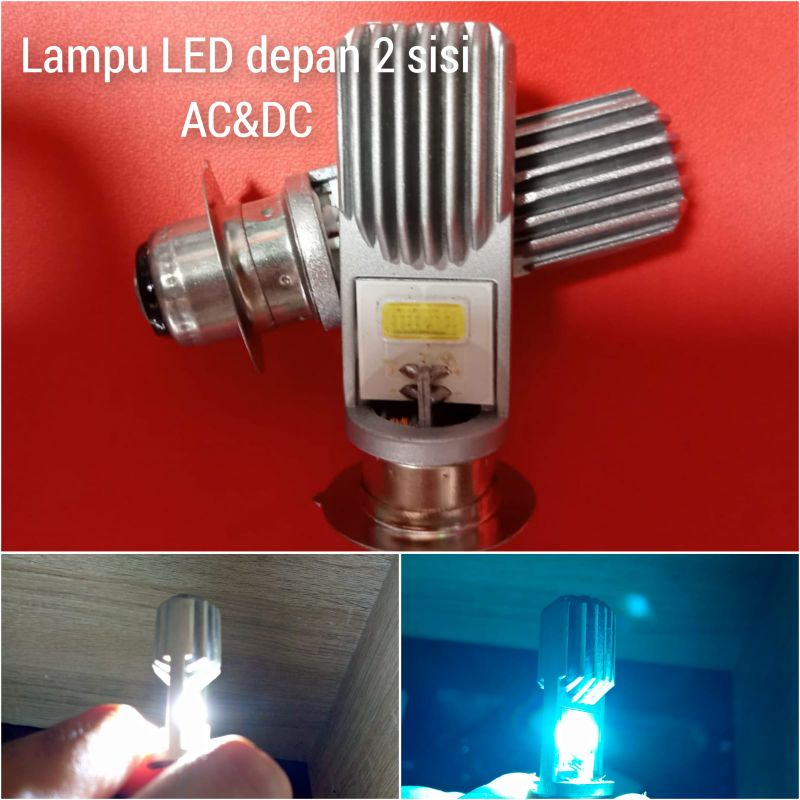 Lampu LED depan 2 sisi model ayoto universal cocok buat motor all matic