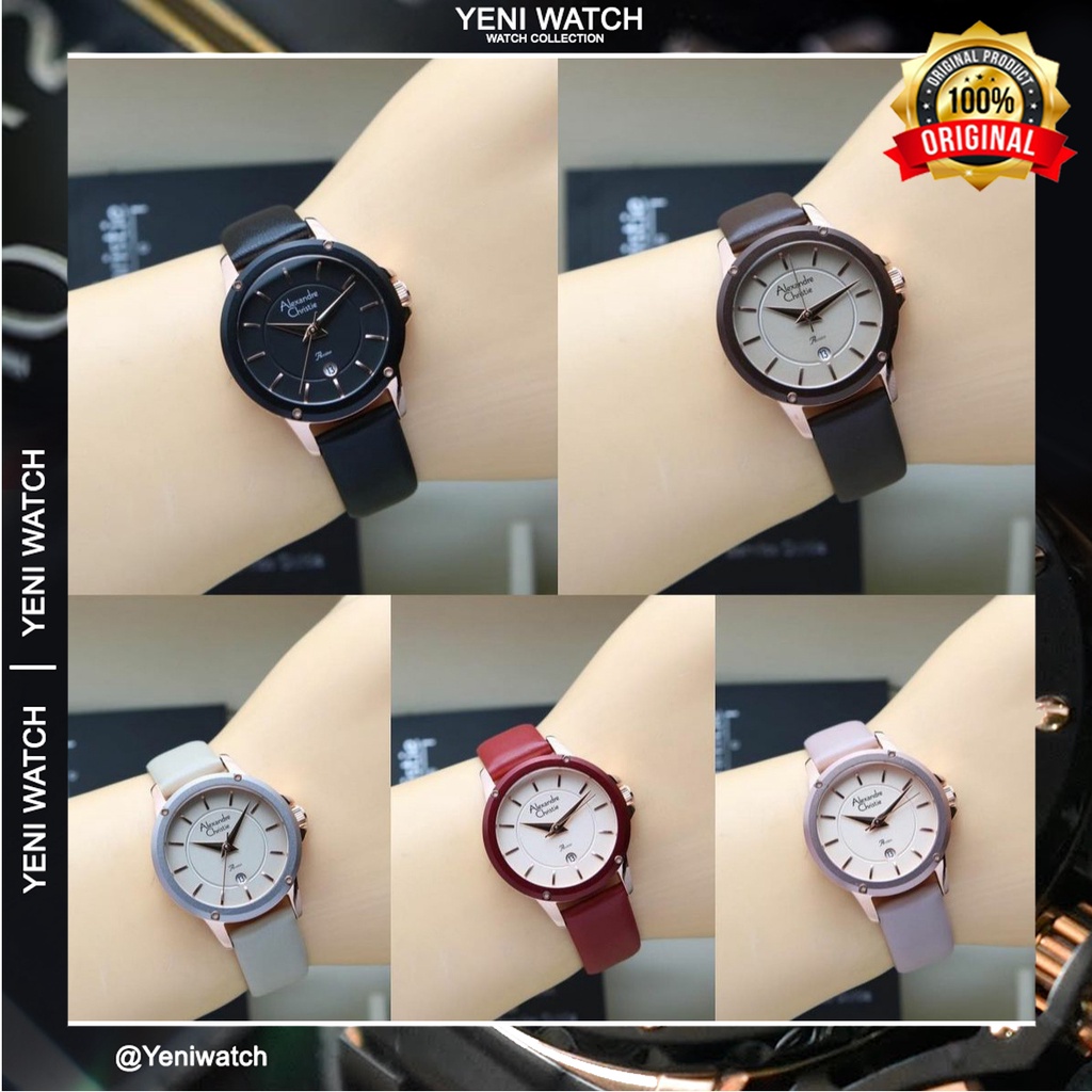 Alexandre Christie Ac 2A17 /AC2A17 Jam Tangan Wanita Original Garansi Resmi 1 Tahun