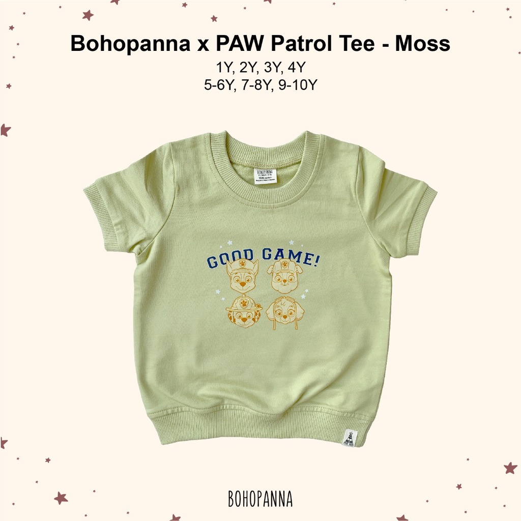 BOHOPANNA X PAW PATROL Tee - Kaos Anak 1-6 tahun