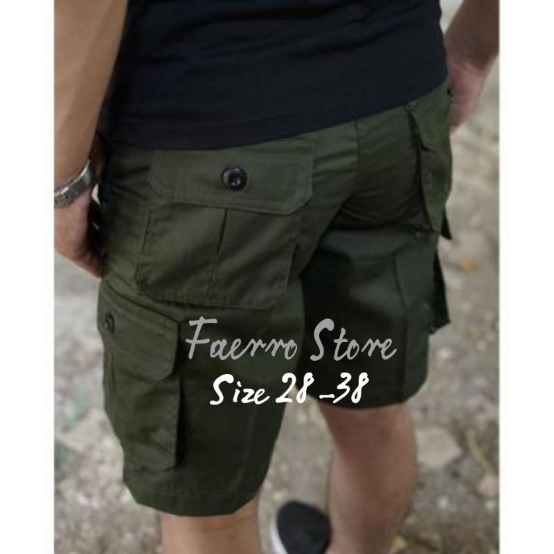 CELANA CARGO PENDEK PRIA JUMBO TERBARU SIZE 28-38