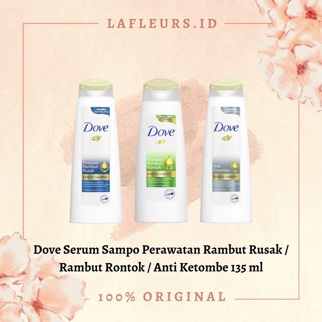 Jual Dove Serum Sampo Anti Ketombe Perawatan Rambut Rontok Shampoo 70ml 135ml Shopee Indonesia 2653