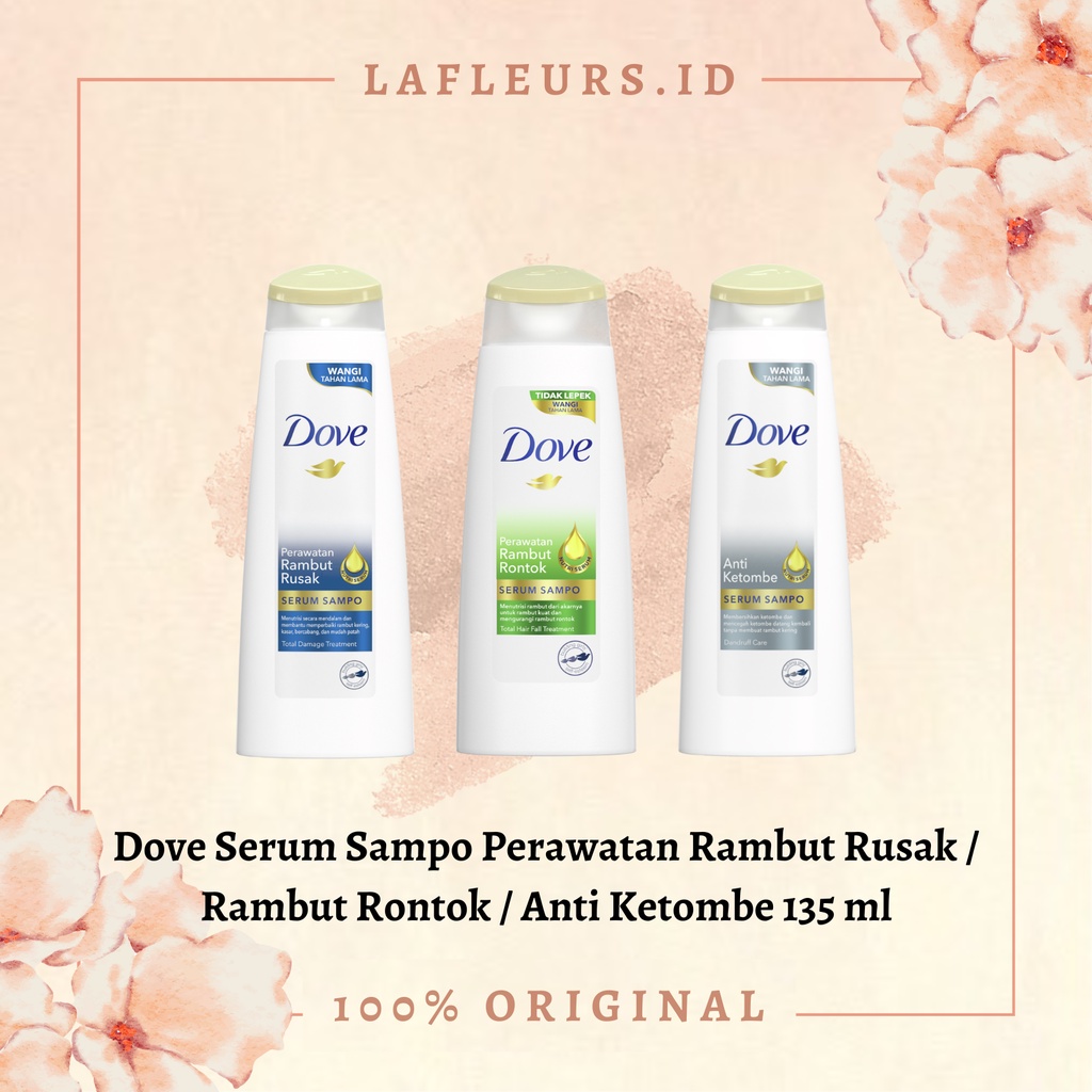 Jual Dove Serum Sampo Anti Ketombe / Perawatan Rambut Rontok Shampoo