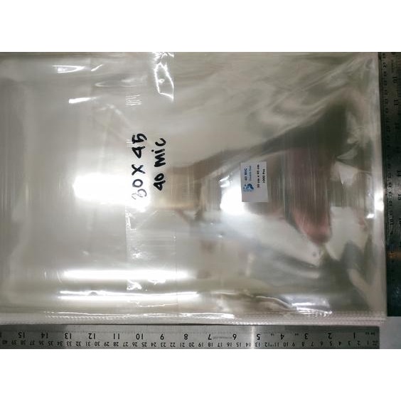 

30 x 45 cm Plastik OPP TEBAL Double Seal (100 lbr) (lem/seal)