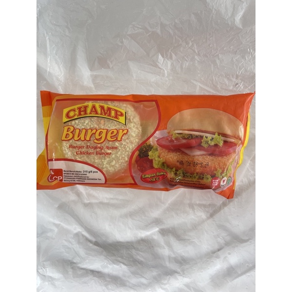 

Champ Burger Daging Ayam 6 Pcs 315gr