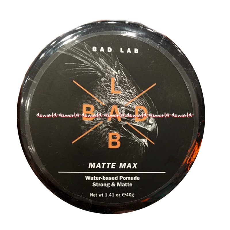 Bad Lab Matte 40gr Max Water Base Pomade Strong and Mate Badlabmatte Pome Pria Rambut 40gram Bad Lab