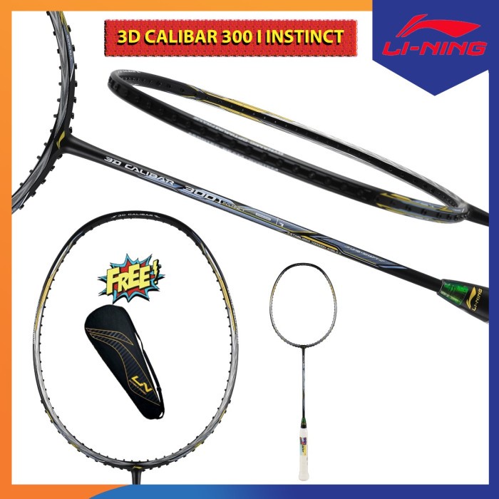 LINING 3D CALIBAR 300 I RAKET BADMINTON ORIGINAL