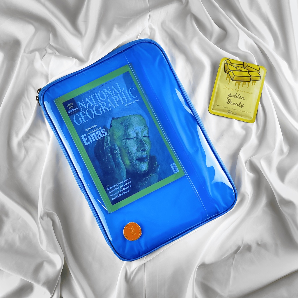 Tas Kuliah - Macbook Case up to 14inch Tranparent Case Laptop - ESCORT